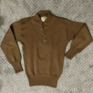 Classic Olive Green/Brown Vintage 50s Vintage Crewneck Sweater